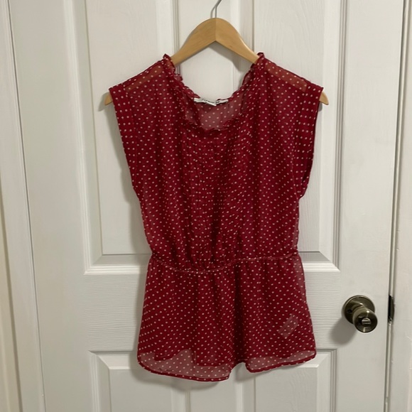 Sale! Forever 21 Polkadot Top - Picture 1 of 3